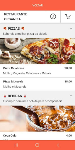 Restaurante Organiza Screen 3