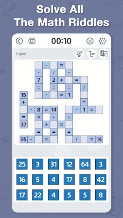 Game screenshot CrossMath - Number Puzzle Game mod apk