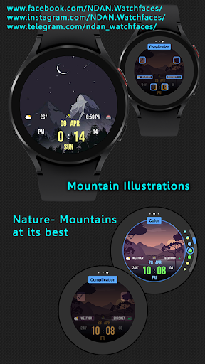 Nature Mountain illustrations Screen 2