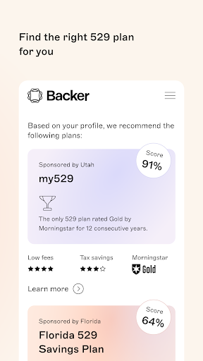 Backer: Smart 529 Savings Screen 3