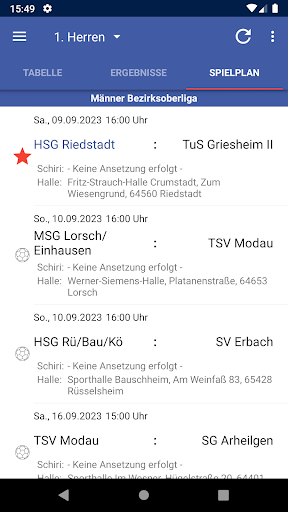 HSG Riedstadt Screen 2