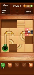 Rolling Ball Slide Puzzle Game