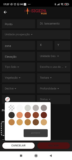 Android application Sigepa+ screenshort