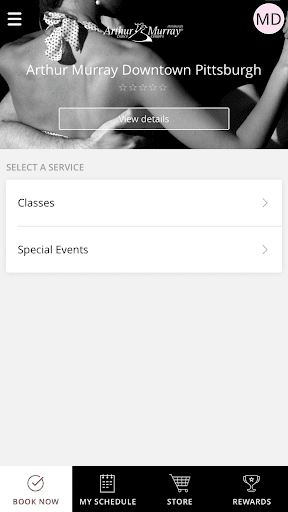Android application Arthur Murray Dance Studio screenshort