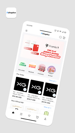Android application Kshopina screenshort
