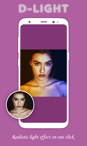 Android application D - LIGHT : Face Dual Light Ef screenshort