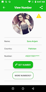 Pakistan Girls Number for Call