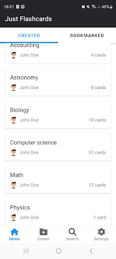 Just Flashcards Screenshot 1 - AppWisp.com