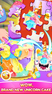 Unicorn Rainbow Cake-Diy Sweet Galaxy Desserts 1.2 APK screenshots 2