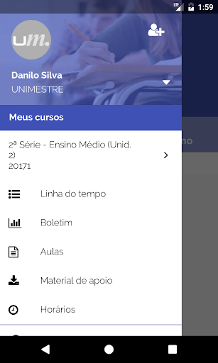 UNIMESTRE Screen 2