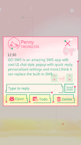 Screenshot 6 GO SMS PRO CONTRACTED THEME android