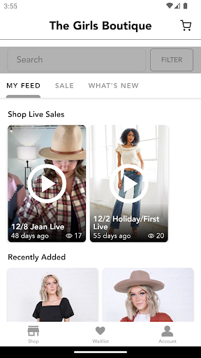 Android application The Girls Boutique screenshort