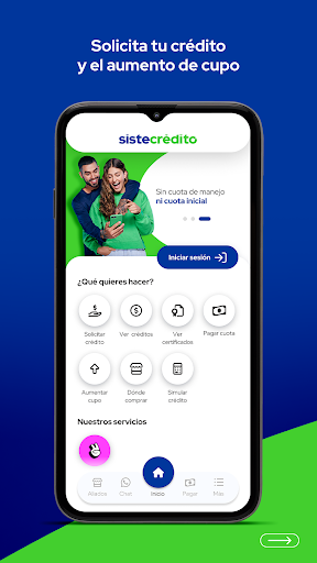 Android application Sistecrédito Personas screenshort