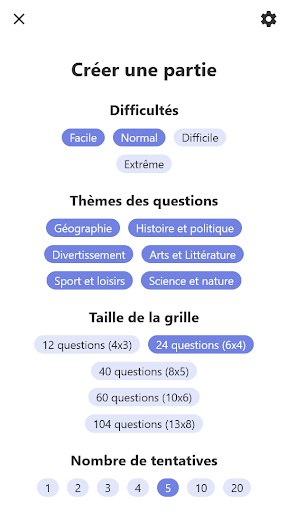 Quiz Grille - Quiz multijoueur