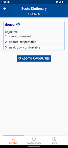 Android application Scots Dictionary for Schools screenshort