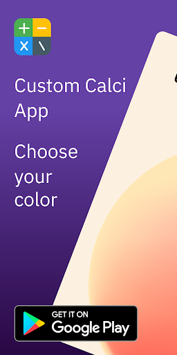 Android application Custom Calci App screenshort