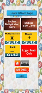 Kids math -123 learn play game