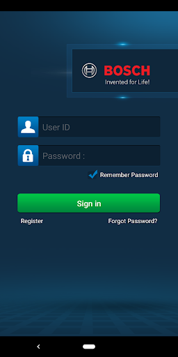 Android application Bosch Connected Control screenshort