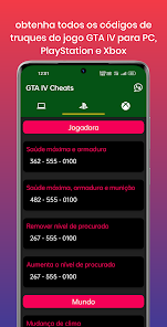 Códigos de trapaça para GTA 5 – Apps no Google Play
