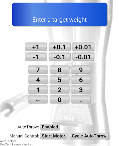 Android application AutoTrickler screenshort