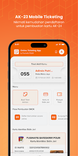Android application AK23 Online by Pusinafis POLRI screenshort