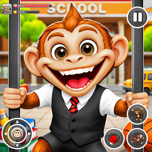 Monkey Student: School Chaos icon