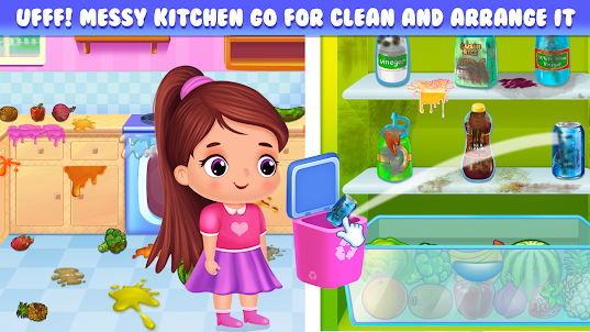 candy house cleaning for girls