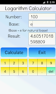 Tangkapan Layar Pro Kalkulator Logaritma