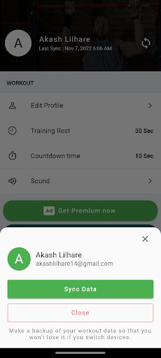 Android application Upper Body Workout at Home screenshort
