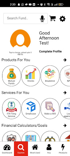 Android application Vyankatesh Investment screenshort