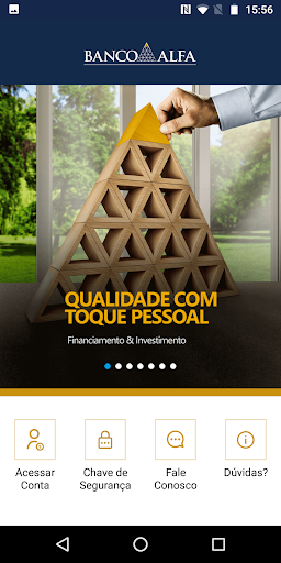 Android application Banco Alfa screenshort