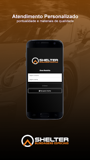 Android application SHELTER BLINDAGENS ESPECIAIS screenshort