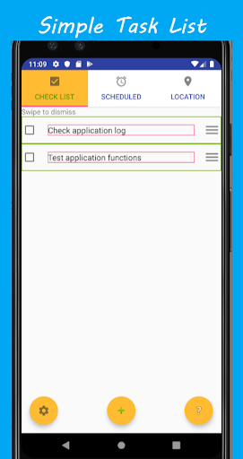 Android application Widget TaskList Map & Schedule screenshort