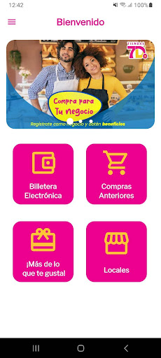Android application Tiendas 7D screenshort