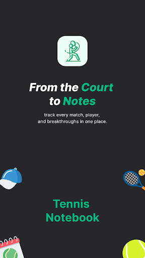 Screenshot of Tennis Journal Tennis Notebook