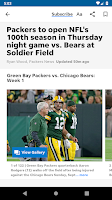 screenshot of Packers News