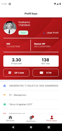 Untag Samarinda Mobile Screen 3