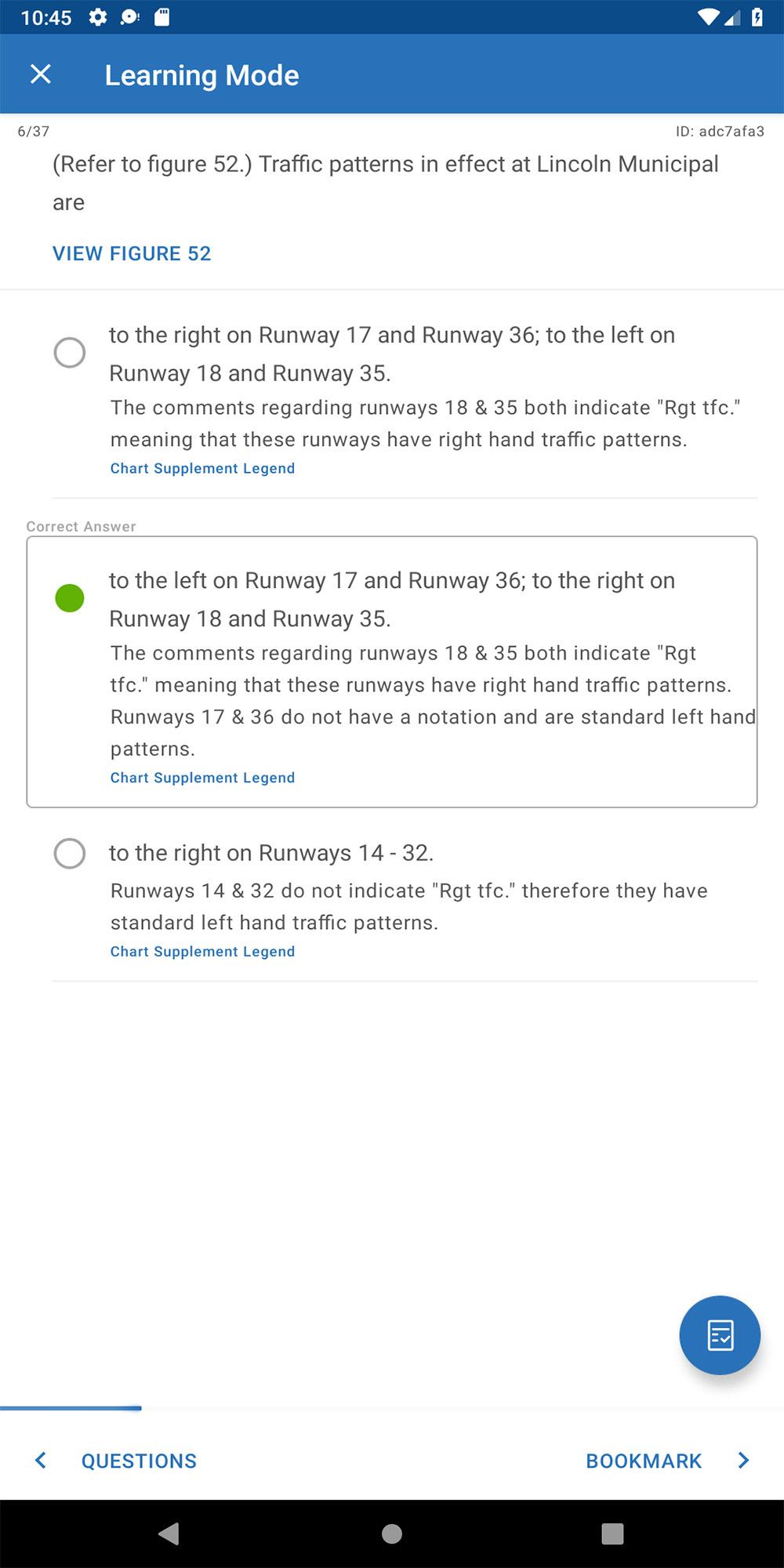 Android application Study Buddy (Private Pilot) screenshort