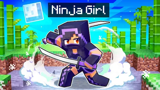 Ninja Girl Skin Mod For MCPE