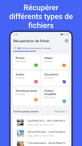 Aperçu de l'application