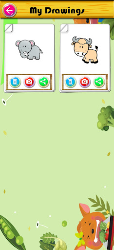 Coloring Little Animal Cartoon