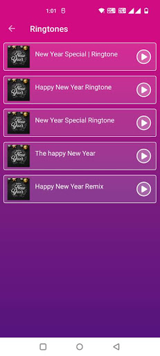 New Year Wishes and Ringtones Screen 2