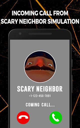 Android application Scary neighbor fake video call screenshort