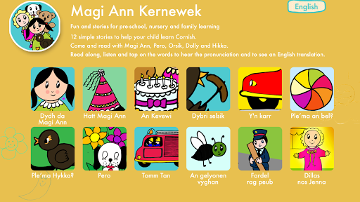 Android application Cornish Magi Ann Kernewek screenshort