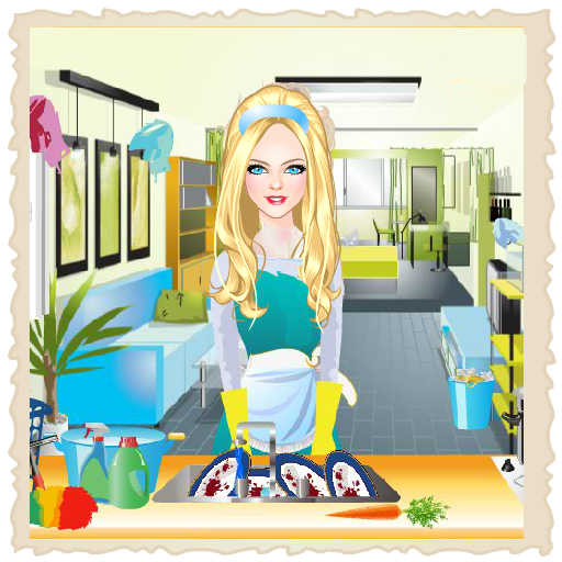 Gina - House Cleaning Games  Icon