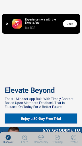 Android application ELEVATE BEYOND PERSONAL GROWTH screenshort