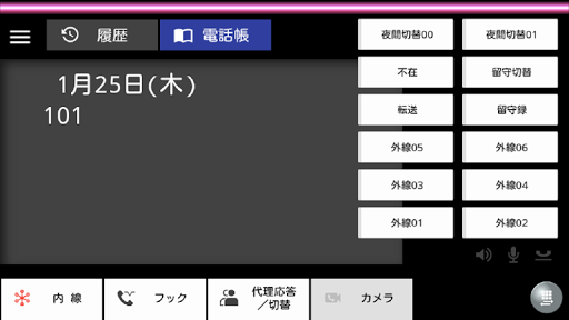 多機能電話アプリケーション71(MFTAP71) Screen 2