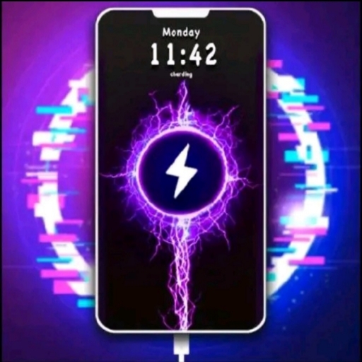 Battery charging animation app
