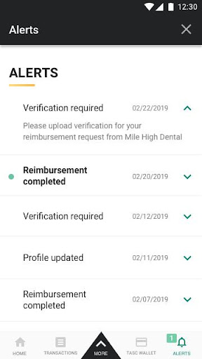 Android application TASC app for Android screenshort
