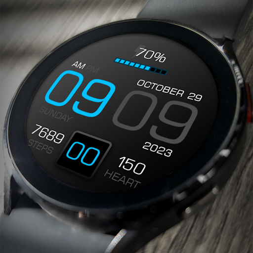 Android application Key083 Digital Watch Face screenshort